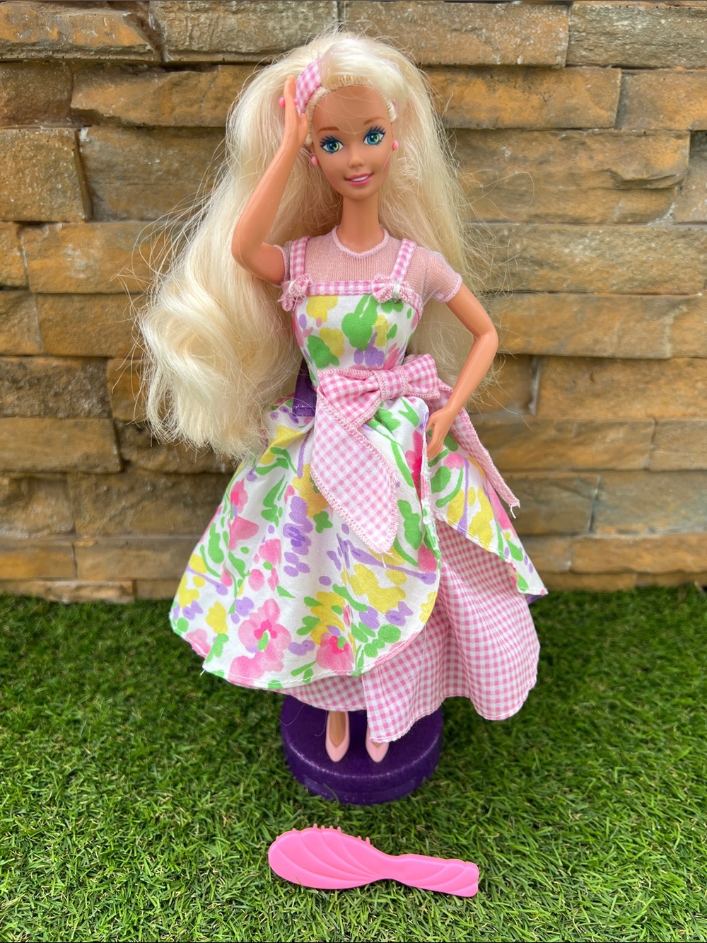 VINTAGE Mattel Avon Exclusive Spring Petals BARBIE Doll from 1996 Floral print